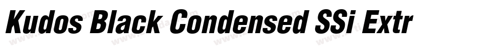 Kudos Black Condensed SSi Extra Bold Condensed字体转换